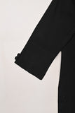 STP-211A-Black - 2Pc Ready to Wear Cotton Silk Solid Dress