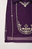 STP-207A-Purple - 2Pc Ready to Wear Organza Embroidered Dress