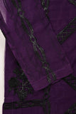 STP-140A-Purple - 2Pc Organza Embroidered With Malai Trouser