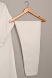 RTW-246-White -  3Pc Ready to Wear Embroidered Chiffon Dress