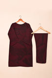 STP-206A-Maroon - 2Pc Ready to Wear Spray Contoured Co-Ord Set