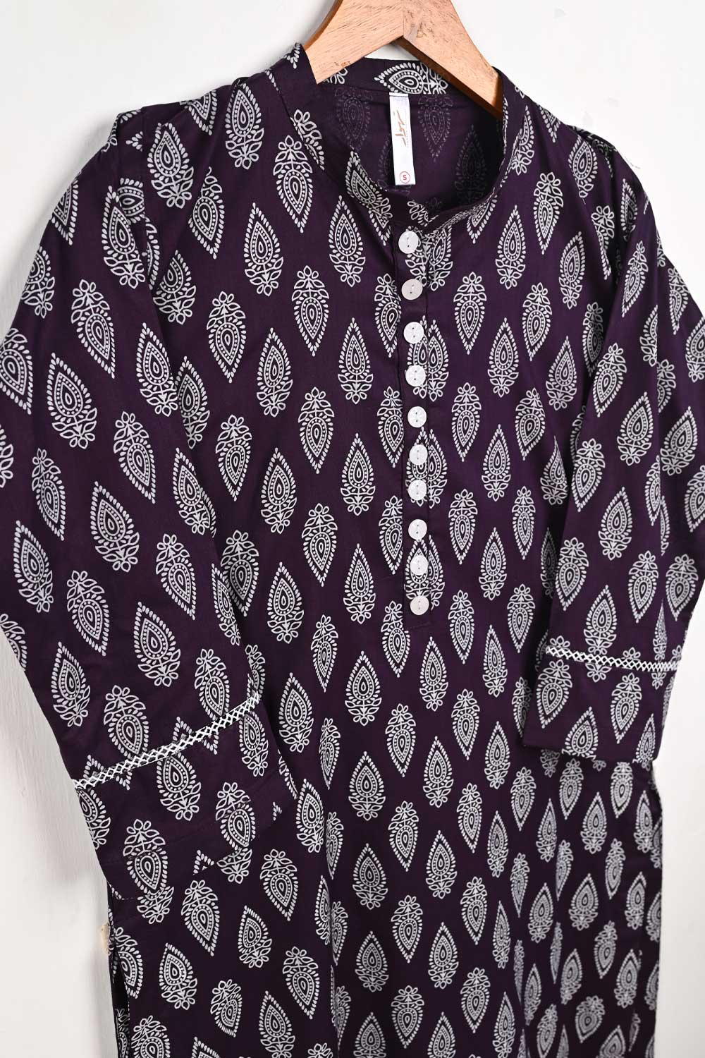 STP-173A-Purple - 2PC COTTON STITCHED