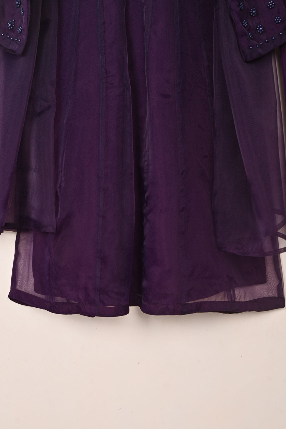 RTW-308-Purple -  3Pc Ready to Wear Organza Frock