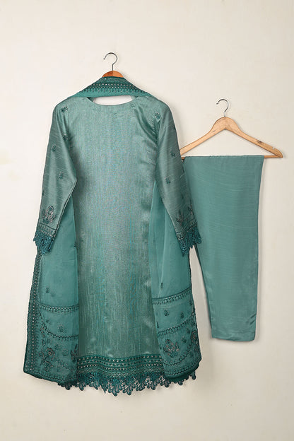 RTW-323 - 3Pc Ready to Wear Premium Khaddi Net Dress