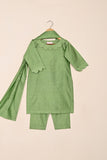 TKF-233-Pista - Kids 3Pc Ready to Wear Khaddi Dress