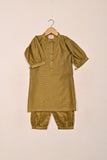 TKF-220-Mustarad - Kids 2Pc Ready to Wear Khaddi Dress