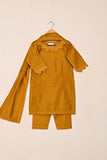 TKF-234-Mustarad - Kids 3Pc Ready to Wear Khaddi Dress