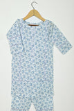 TKF-109-Blue - Kids 2Pc Digital Printed Cotton Dress