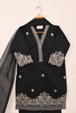 TKF-158-Black - Kids 3Pc Javeria Net Embroidered Formal Dress