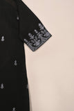 TKF-209-Black - Kids 3Pc Ready to Wear Embroidered Khaddi Fabric Dress