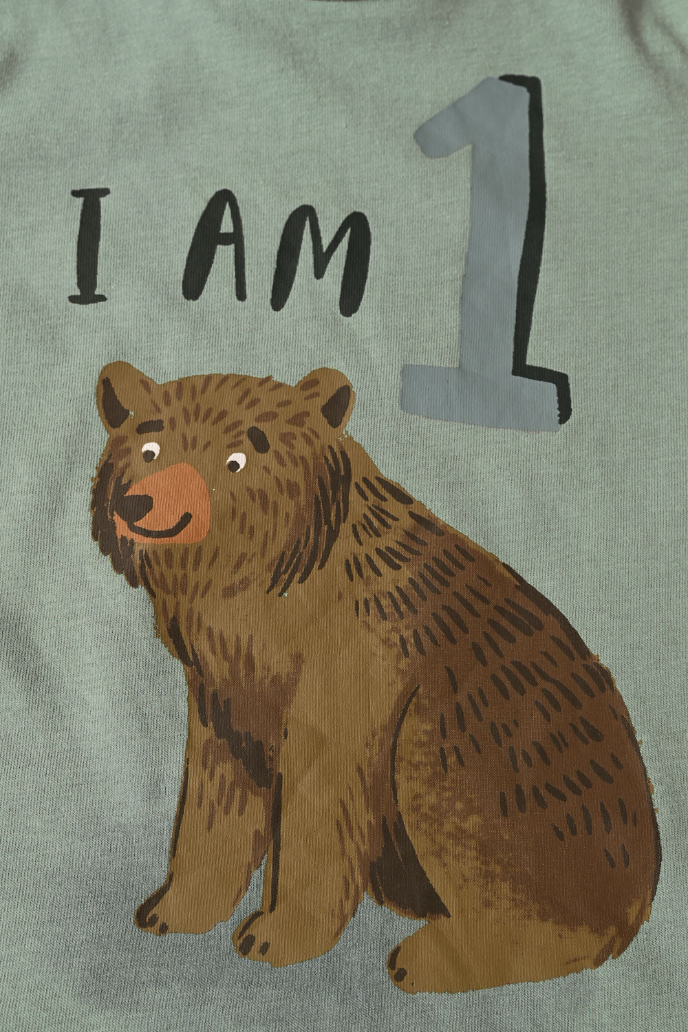 TB-10 (Dusty Green) -  Cotton Bear T-Shirt