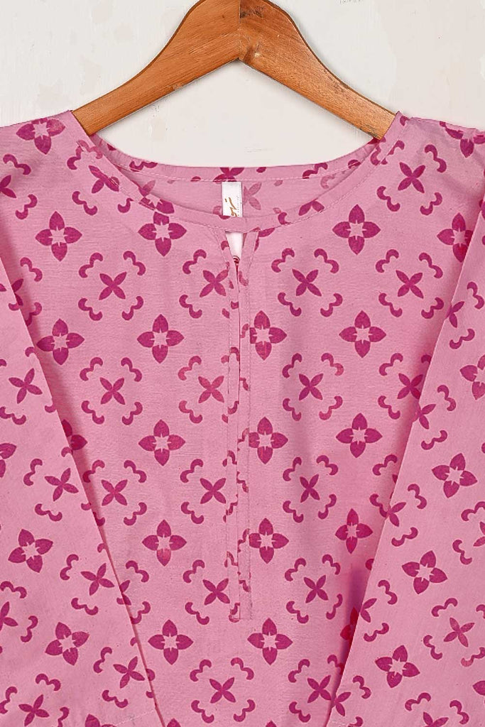 STP-158A-Pink - 2PC PC COTTON DIGITAL PRINTED STITCHED