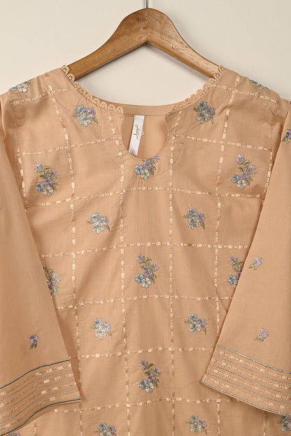 STP-176A-Peach - 2PC EMBROIDERED COTTON