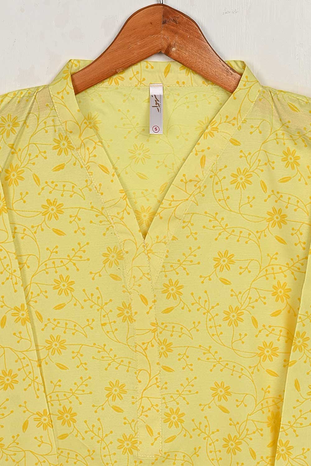 STP-155A-Yellow - 2PC PC COTTON DIGITAL PRINTED STITCHED