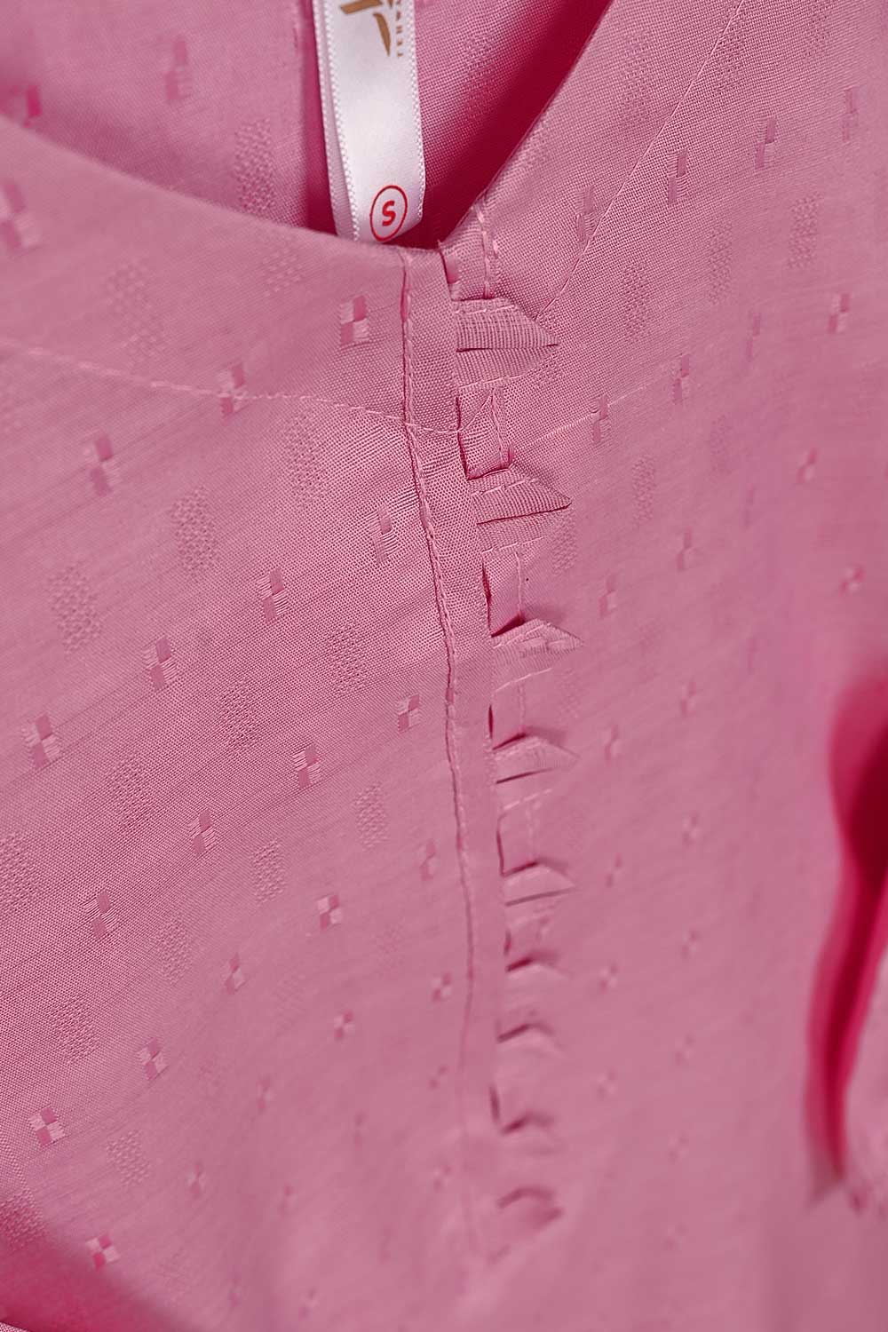 STP-160A-Pink - 2PC JACQUARD PAPER COTTON STITCHED