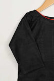 TKF-74-Black - Kids 3Pc Soft Pc Cotton Dress With Soft Cotton Trouser