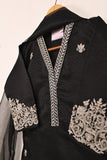 TKF-158-Black - Kids 3Pc Javeria Net Embroidered Formal Dress