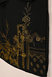 RTW-219-Black -  3Pc Ready to Wear Embroidered Chiffon Dress
