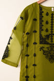 STP-181-MOSS - 2Pc Organza Embroidered Dress