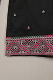 RTW-197-Black - 3Pc Ready to Wear 3Pc Javeria Net Embroidered  Dress