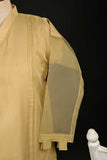 RTW-115-Skin - 3Pc Stitched Organza Dress