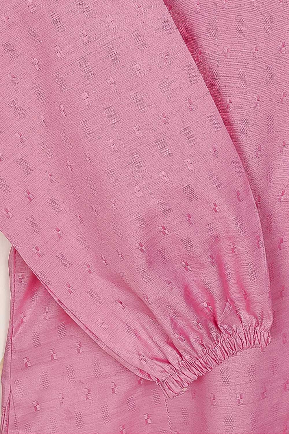 STP-160A-Pink - 2PC JACQUARD PAPER COTTON STITCHED