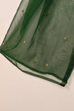 RTW-231-Green - 3Pc Ready to Wear Embroidered Premium Adda Work Organza Dress