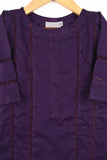 TKF-98-Purple- Girls 2Pc Cotton Dress