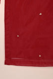 RTW-248-Red - 3Pc Ready to Wear Embroidered Premium Adda Work Organza Dress