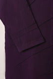 STP-208B-Purple - 2Pc Ready to Wear Cotton Silk Solid Dress