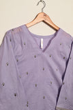 STP-185A-Purple - 2PC EMBROIDERED COTTON