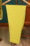 RTW-140-Yellow - 3Pc Stitched Organza Dress