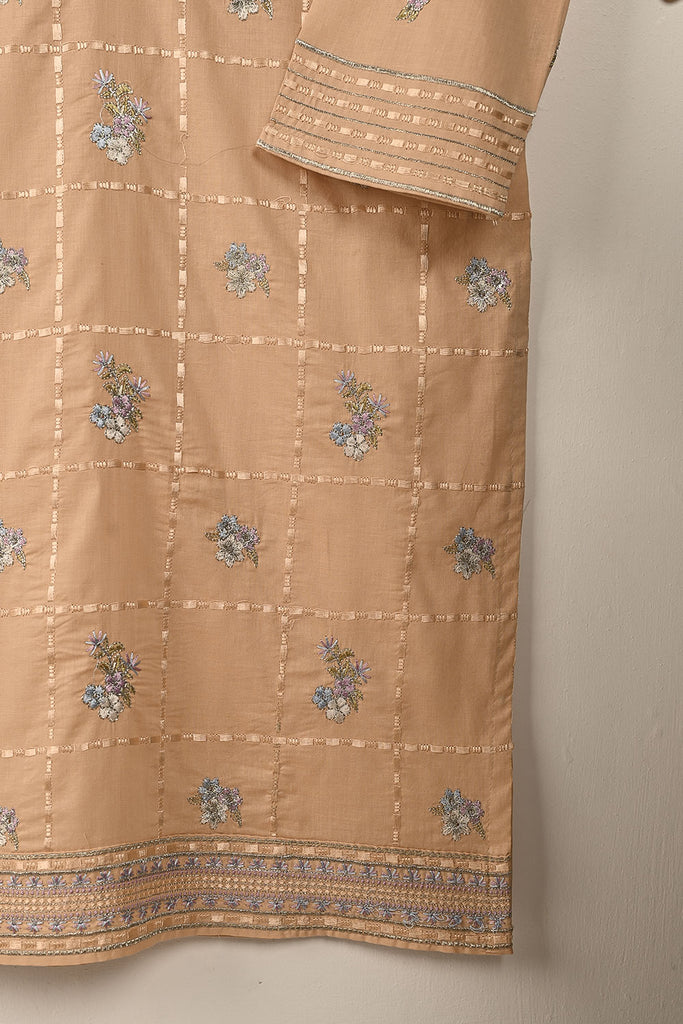 STP-176A-Peach - 2PC EMBROIDERED COTTON