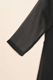 RTW-119-Black -  3Pc Stitched Chiffon Shirt