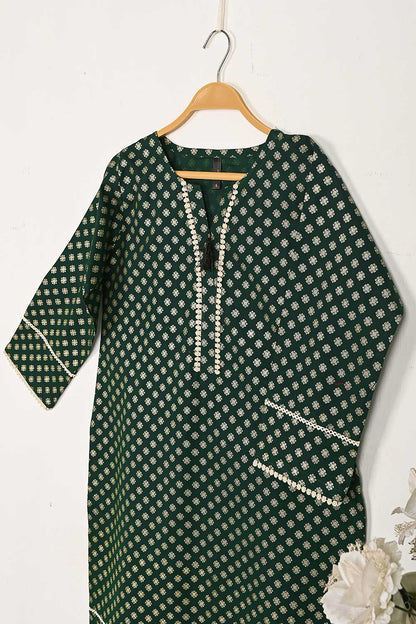 CPTP-13B-Green - 2Pc Ready to Wear Cotton Printed Co-Ord Dress