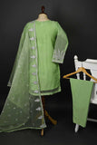RTW-46-Pista -  3Pc Stitched Embroidered Organza Dress