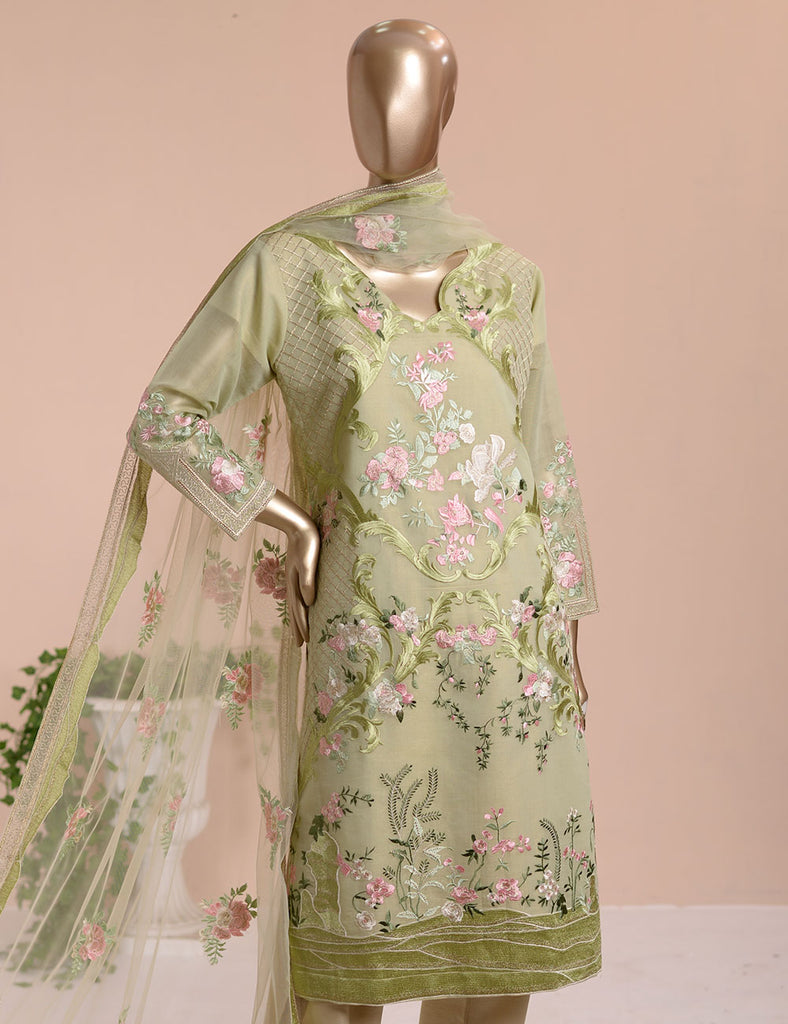 3 Pc Khaddi Lawn Unstitched Embroidered Dress (TP-14)
