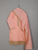 STP-010A-PINK - Ethnic Ripples - 2Pc Paper Cotton With Dupatta