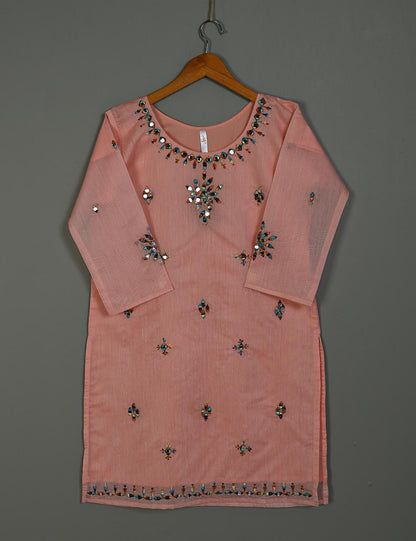 TS-165B-Pink - Paper Cotton Kurti