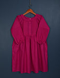 TS-157A-Fuchsia - Scarlet Love - Cotton Stitched Frock