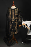 RTW-78-Black -  3Pc Stitched Embroidered Organza Dress