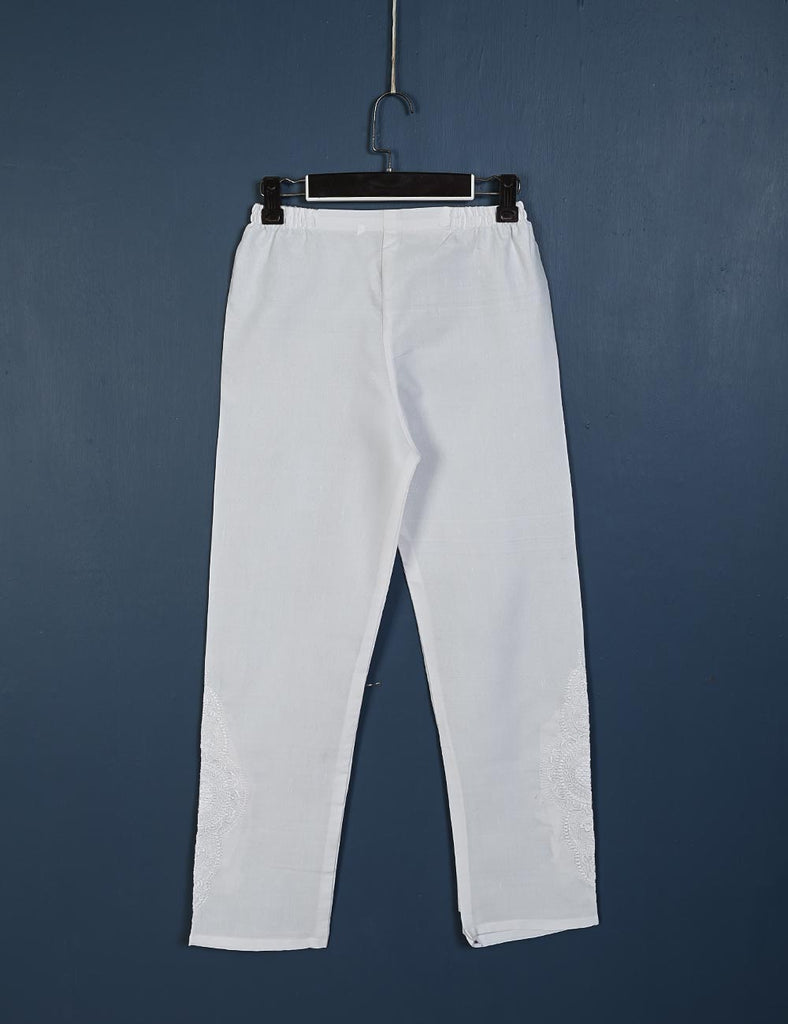 STC-05-White - Super Quality Polyester Cotton Trouser