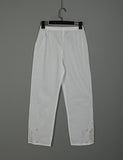 CT-20-White - Stitched Cotton Trouser
