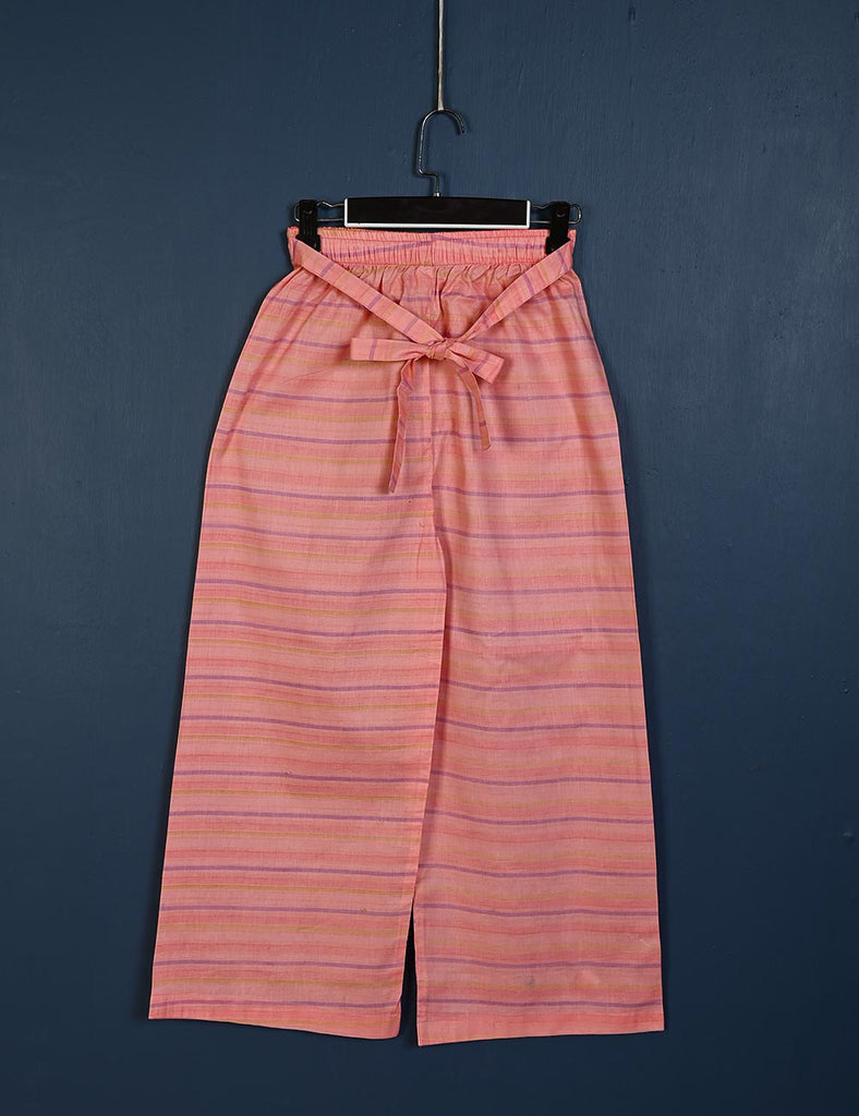 STC-11-Pink - Flapper Cotton Printed Trouser
