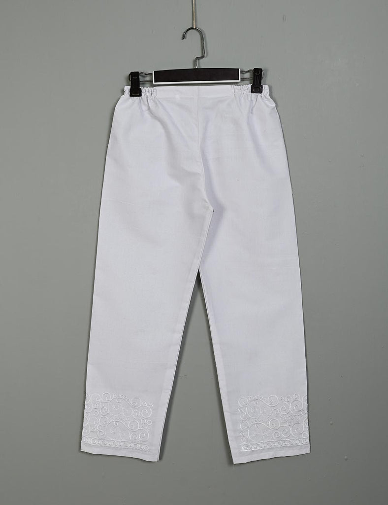 STC-13-White - Super Quality Polyester Cotton Trouser