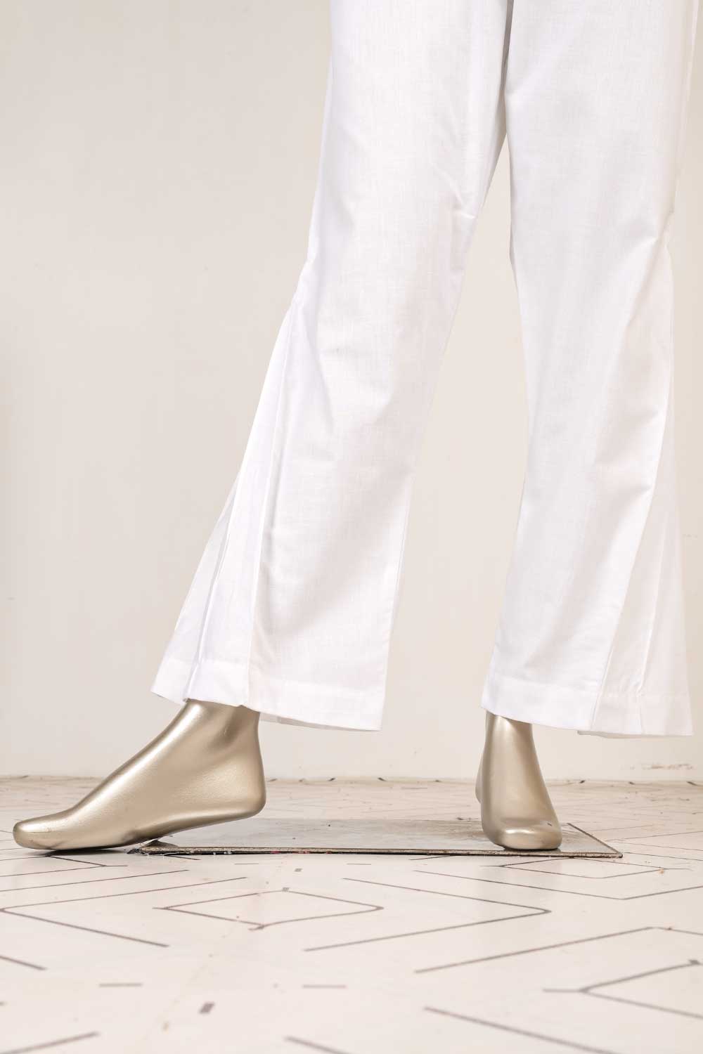 STC-21C-White - Super Quality Polyester Cotton Trouser