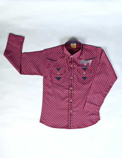 KBS-03-Magenta - Kids Boys Shirts