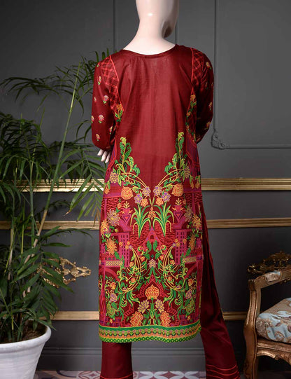 Un-stitched Embroidered Lawn (SE-1B) Tribal Bloom