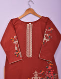 Cotton Embroidered Stitched Kurti - Majestic Cage (TS-021D-Maroon)