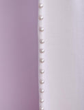 Stitched Cotton Trouser With Pearls - Pearly Delight (CT-17-White)